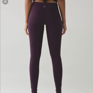 Lululemon Align 7/8, Black Cherry size 6